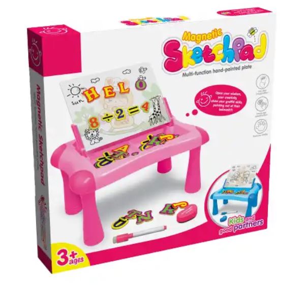Kids Magnetic Sketchpad 2 in 1 Drawing and Writing Learning Table Toy