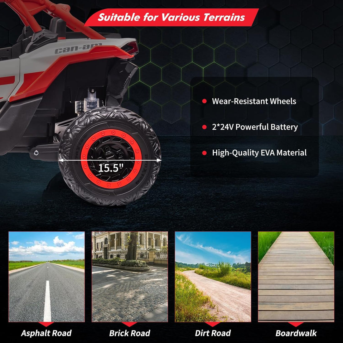 Kids Electric Ride-On Car Licensed UTV Buggy