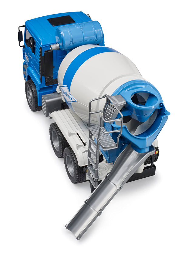 Bruder Man TGA Concrete and Cement Mixer, Realistic 1:16 Scale Construction Truck for Pretend Play