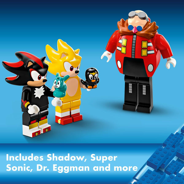 LEGO Sonic The Hedgehog: Super Sonic vs. Egg Drillster Gaming Toy with Shadow and Dr. Eggman, Super Sonic Toy Building Set for Boys and Girls Ages 8 and Up, 76999