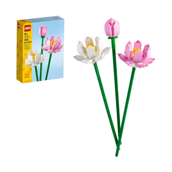 LEGO Lotus Flower - Building Toy for Kids, Girls & Boys, Ages 8+ - Artificial Lotus for Home Decor & Display - Stocking Stuffer and Gift Idea for Christmas - 40647