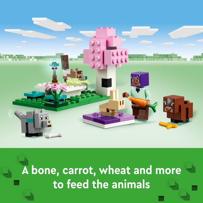 LEGO Minecraft The Animal Sanctuary Building Set, Gaming Toy for Girls and Boys Ages 7 and Up, Gift for Gamers and Kids, Brick Model of The Plains Biome with Popular Minecraft Figures, 21253