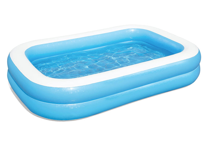 H2OGO! Blue Rectangular 8'6" Inflatable Family Pool | Perfect for Kids, Ages 6+