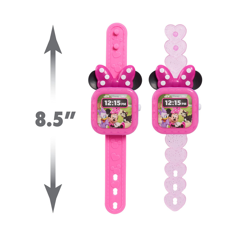 Disney Junior Minnie Mouse Play Smart Watch with Lights and Sounds, 3-Pieces, Pretend Play, Officially Licensed Kids Toys for Ages 3 Up