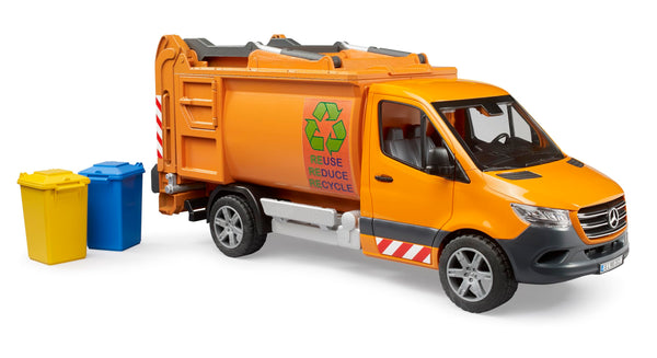 Bruder MB Sprinter Garbage Service w Garbage cans