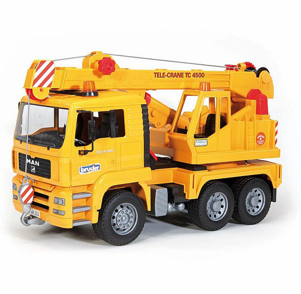 Bruder Man Crane, 1:16 Scale Toy Truck for Construction Pretend Play