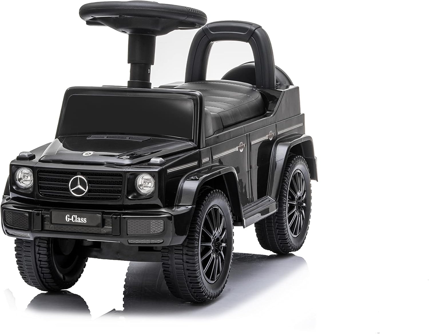 Best Ride On Cars Kids Outdoor Stroller Mercedes G-Wagon Push Car with Working Lights, Horn, and Music for Ages 1 to 3 years