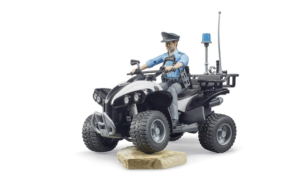 Bruder Police Quad with Light Skin Policeman and Accessories