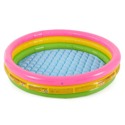 Intex Sunset Glow Inflatable Pool: 58in x 13in - 3 Ring Soft Floor - 73 gal Capacity - Repair Patch Included