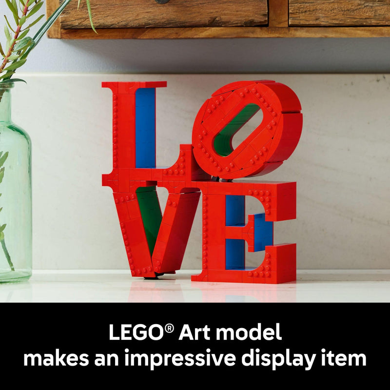LEGO Art Love Collectible Building Set - DIY Kit for Adults, Ages 18+ - Gift for Birthdays - Home Decor to Display on Table - 31214