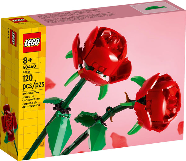 LEGO Roses - Building Toy for Kids, Girls & Boys, Ages 8+ - Artificial, Fake Roses for Home Decor & Display - Stocking Stuffer and Gift Idea for Christmas - 40460