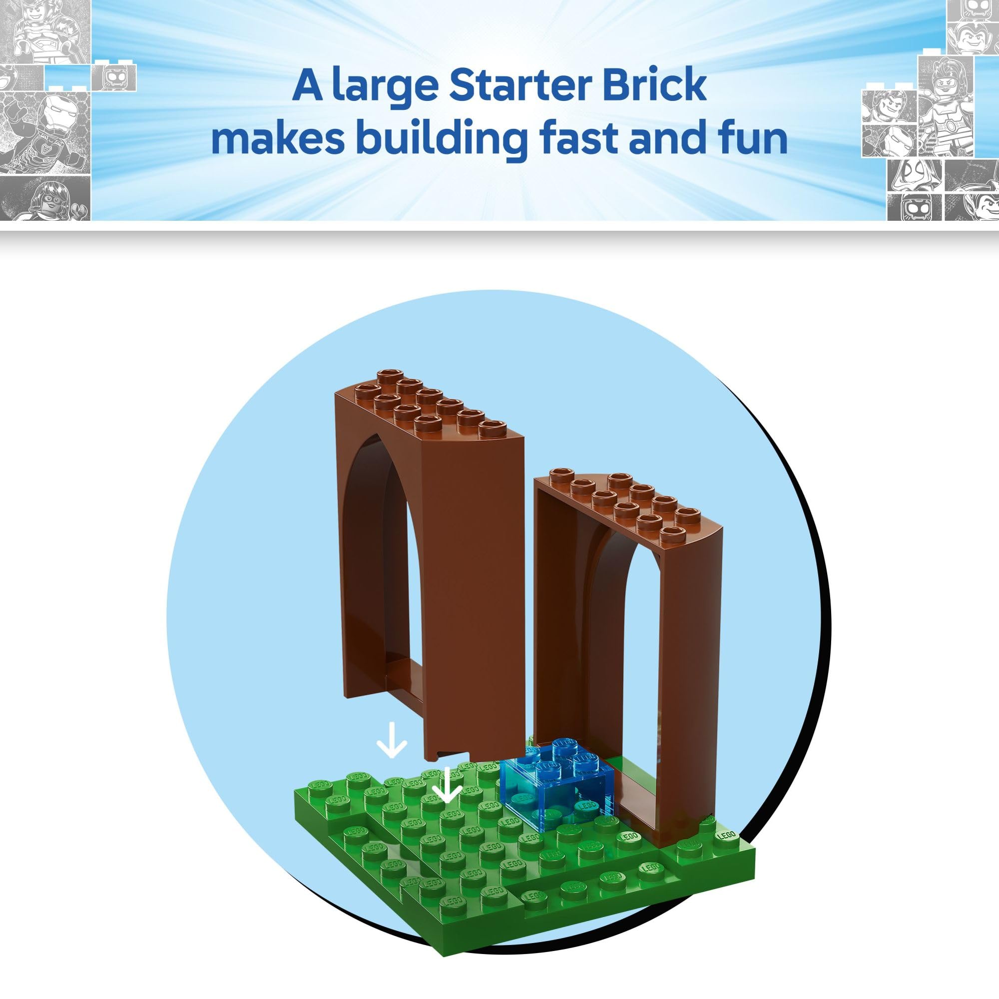 LEGO Marvel Spidey and His Amazing Friends Spidey and Gobby's Raptor Battle at Tree House HQ - Dinosaur Building Toy for Kids, Boys and Girls, Ages 4+