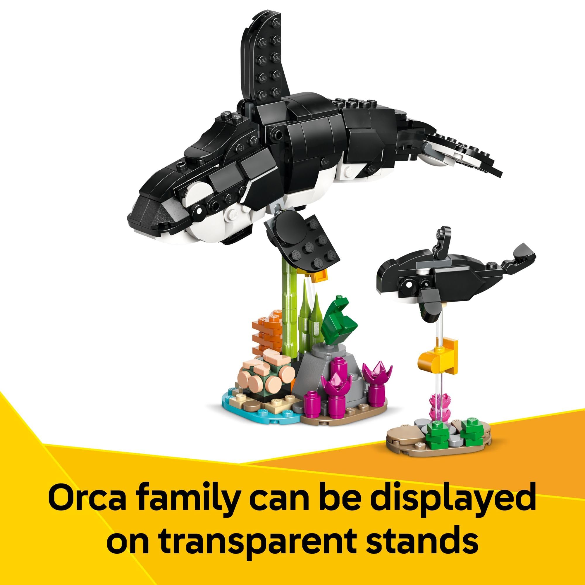 LEGO Creator 3 in 1 Wild Animals Panda Family - Building Toy Kit for Kids with 3 Building Options, Panda, Penguin, or Orca - 8 Year Old Girl & Boy Birthday Gifts