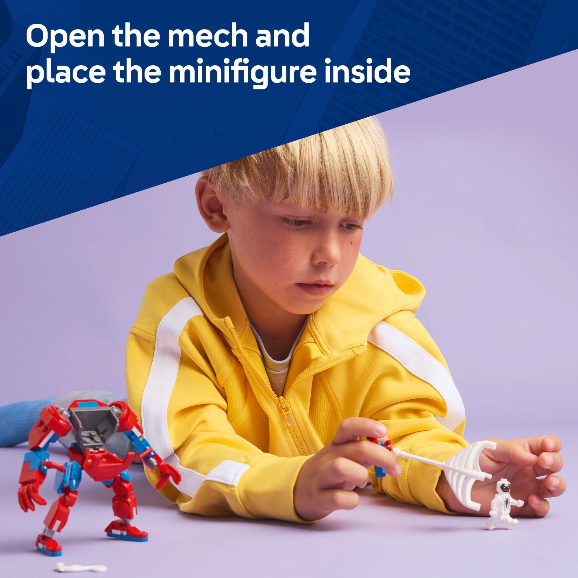LEGO Marvel Spider-Man Mech vs. Anti-Venom Building Toy Set - Spider-Man Toy for Kids, Boys and Girls, Ages 6+ - Buildable Action Figure