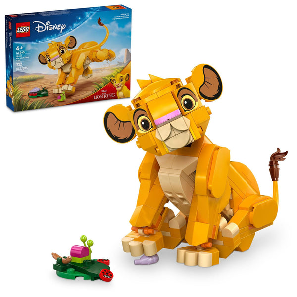 LEGO Disney Simba The Lion King Cub Building Toy - Collectible Play & Display Set - 6 Year Old Girl & Boy Birthday Gift - Detailed Model of Disney Simba