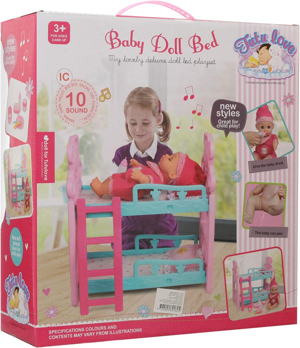 Doll Playset, Tutu Love My Lovely Baby Doll Deluxe Bed