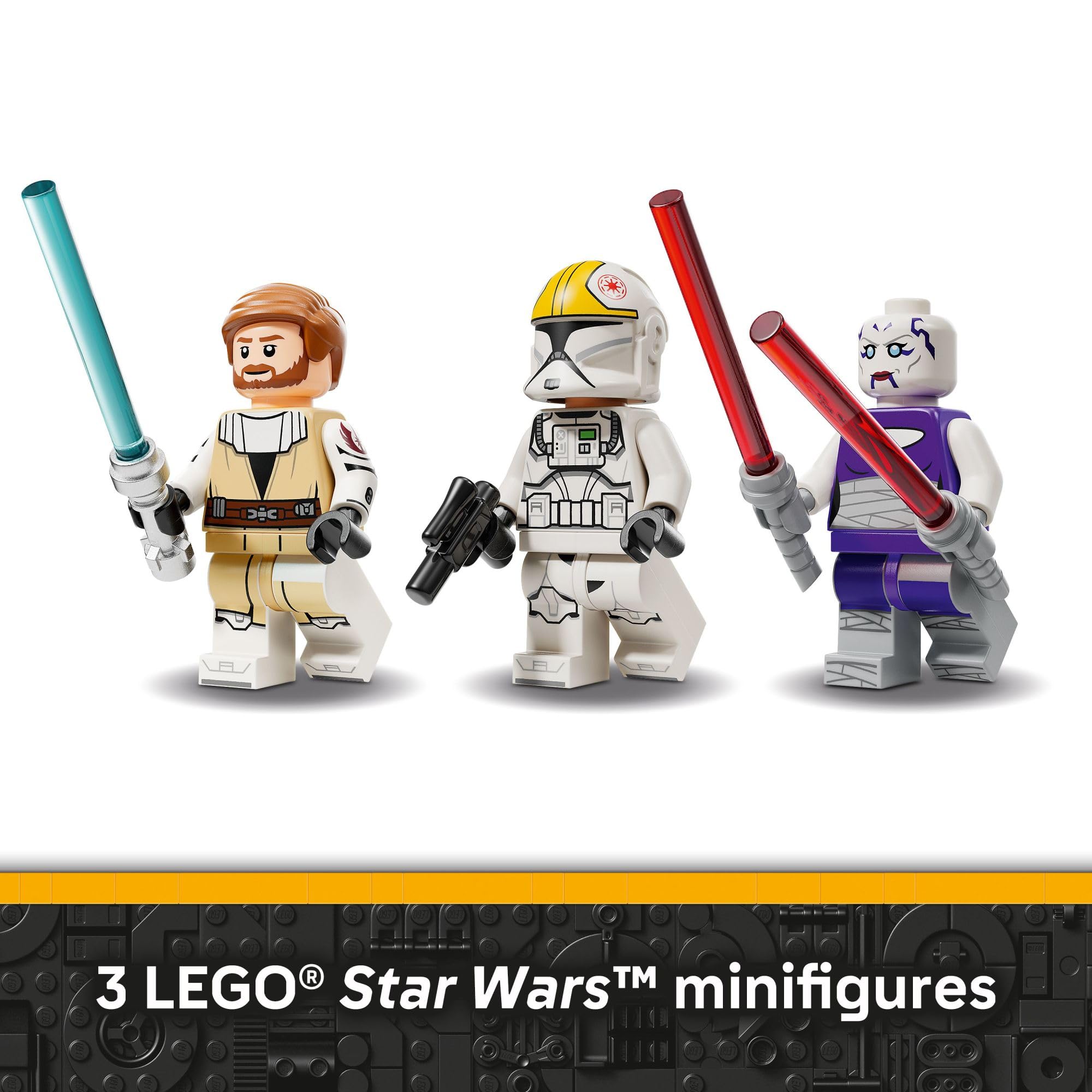 LEGO Star Wars: The Clone Wars V-19 Torrent Starfighter Building Toy - Pretend Play Set for Boys & Girls, Ages 9+ - Starship Model Kit W/ 3 Minifigures - Gift Idea for Birthdays - 75432
