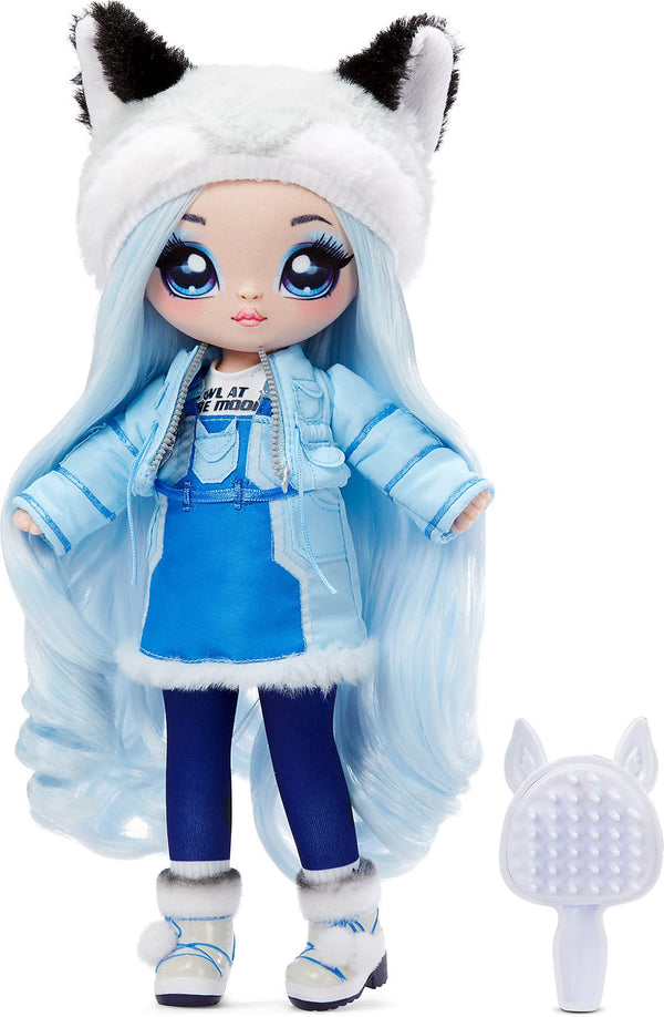 Na! Na! Na! Surprise Teens 11" Fashion Doll Alaska Frost, Soft, Poseable, Blue Hair, Adorable Animal-Inspired Wolf Hat Outfit & Accessories, Gift for Kids, Toy for Girls & Boys Ages 5 6 7 8+ Years