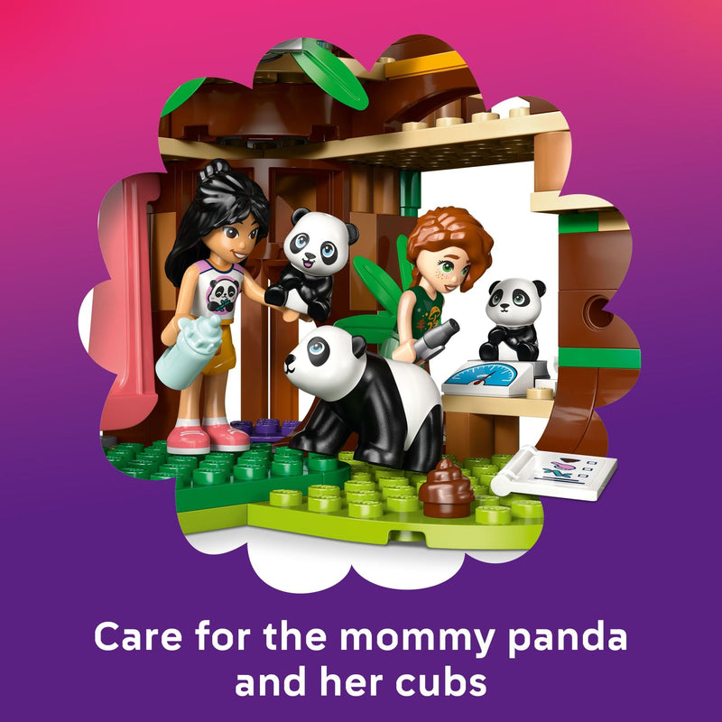 LEGO Friends Panda Sanctuary Animal Care Pretend Play Toy for Girls & Boys - Interactive Storytelling & Building Playset with Panda Toys for Kids, Ages 7+ - Gift Idea for Birthdays - 42648
