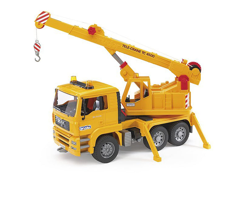 Bruder Man Crane, 1:16 Scale Toy Truck for Construction Pretend Play