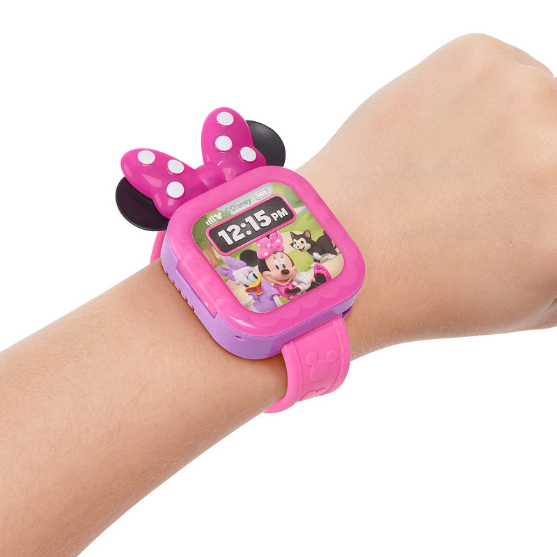 Disney Junior Minnie Mouse Play Smart Watch with Lights and Sounds, 3-Pieces, Pretend Play, Officially Licensed Kids Toys for Ages 3 Up