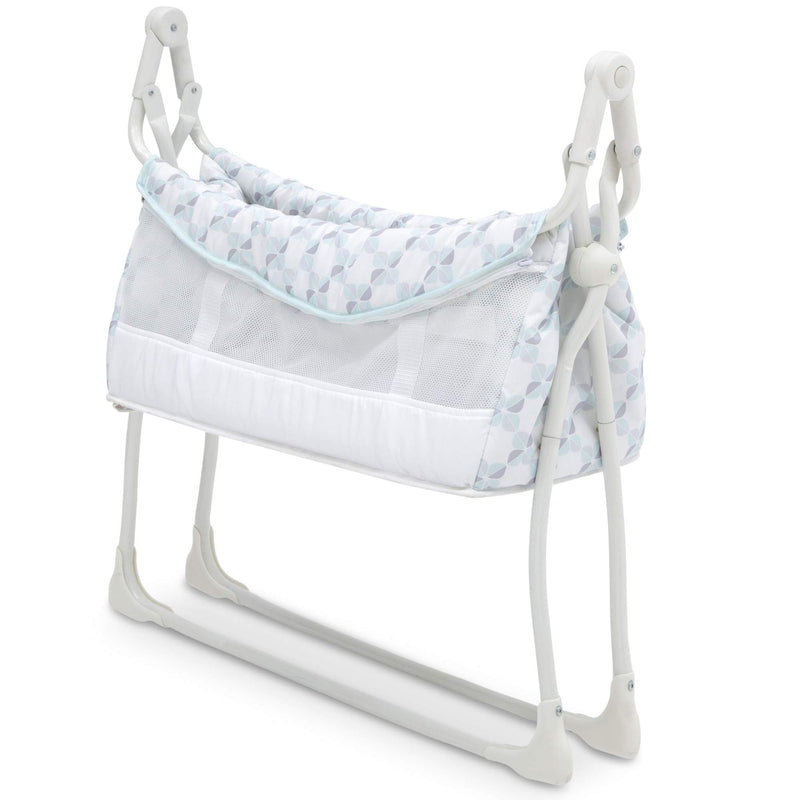 Delta Children Deluxe Activity Sleeper Bedside Bassinet - Folding Portable Crib for Newborns, Windmill