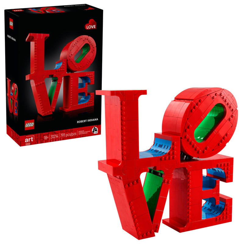 LEGO Art Love Collectible Building Set - DIY Kit for Adults, Ages 18+ - Gift for Birthdays - Home Decor to Display on Table - 31214