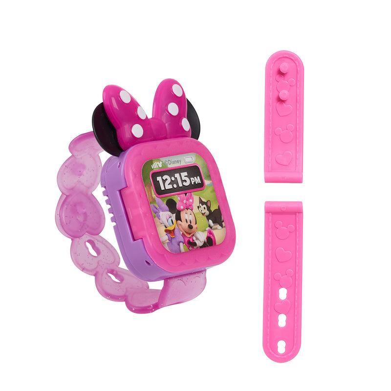 Disney Junior Minnie Mouse Play Smart Watch with Lights and Sounds, 3-Pieces, Pretend Play, Officially Licensed Kids Toys for Ages 3 Up