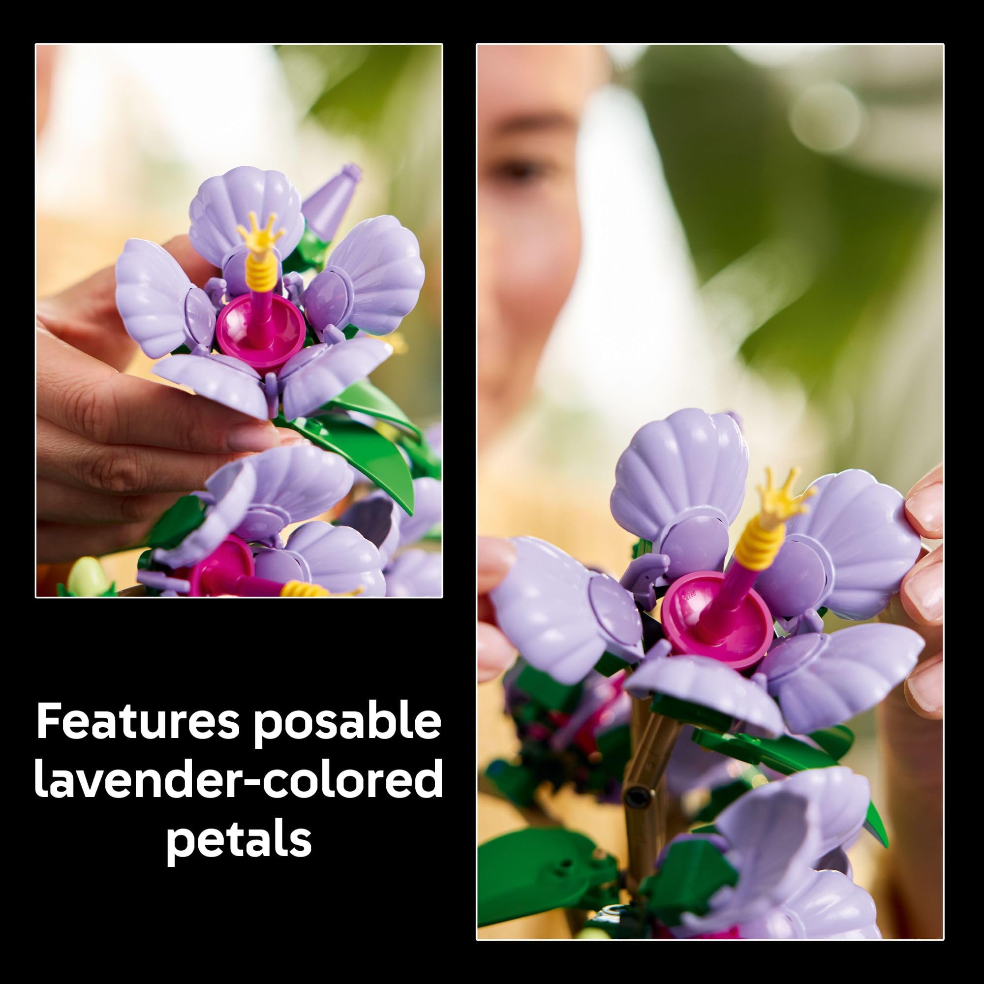 LEGO Botanicals Hibiscus Flower Building Set - Artificial Plant & Flower Building Blocks for Women & Men, Ages 18+