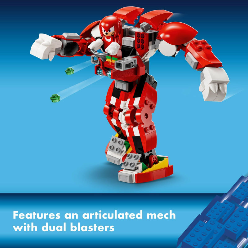 LEGO Sonic The Hedgehog Knuckles’ Guardian Mech Building Toy Set, Sonic Toy for Kids, Video Game Inspired Knuckles Action Figure with Master Emerald, Gaming Gift for 8 Year Old Boys and Girls, 76996