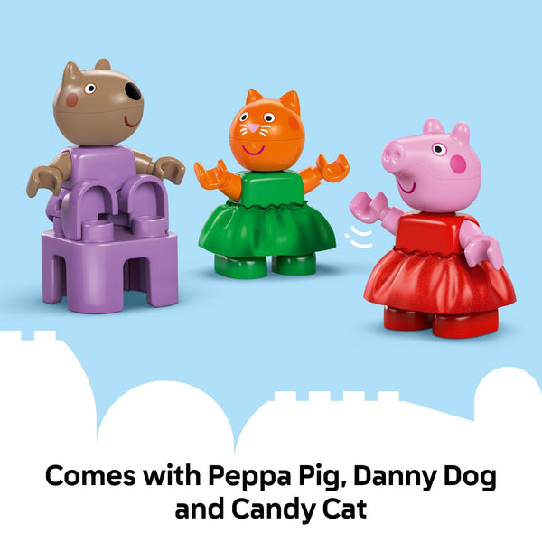 LEGO DUPLO Peppa Pig Funfair Toddler Toy - Sensory Toy Featuring Peppa Pig - Fun Gift for 2+ Year Old Boy or Girl - Helps Preschoolers Develop Color Sorting and Fine Motor Skills - 10453