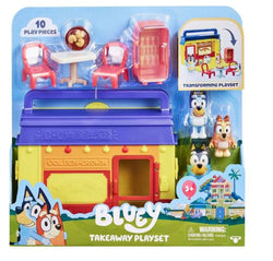 Bluey Takeaway Exclusive Playset [Transforming with Bluey, Bingo & Dad Figures]