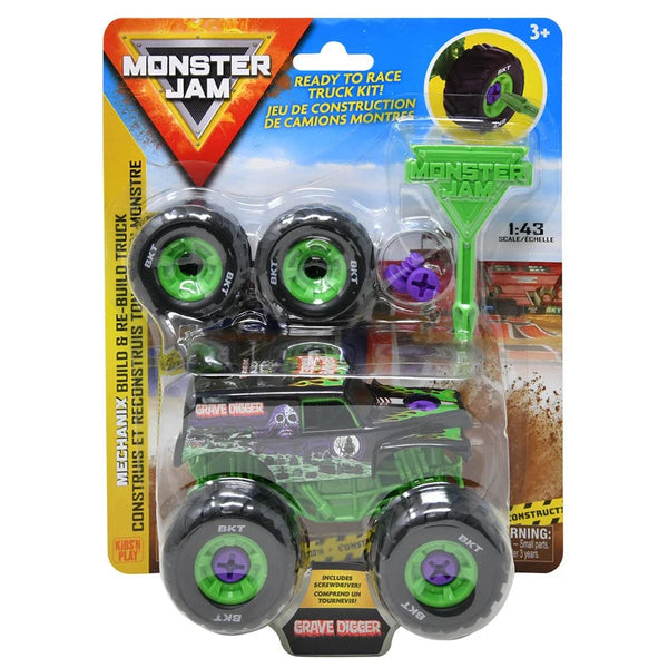 Monster Jam Mechanix Build & Re-Build Truck Grave Digger