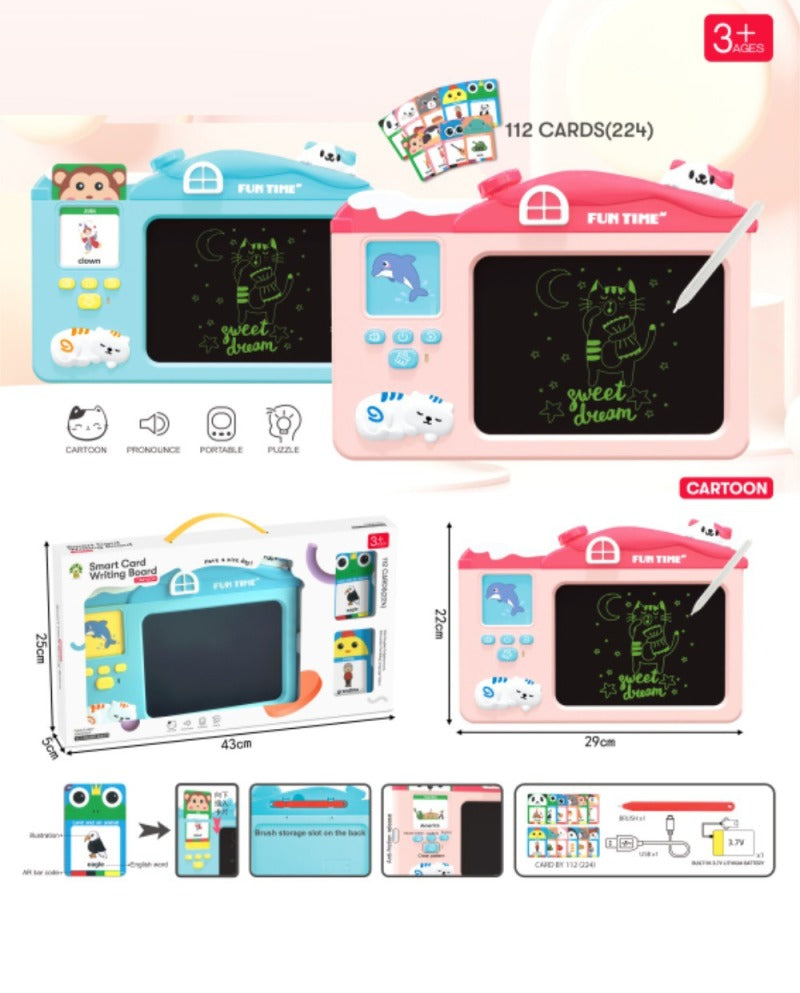 Drawing Board, Smart card Learning Board (monochromatic screen) Color may Vary
