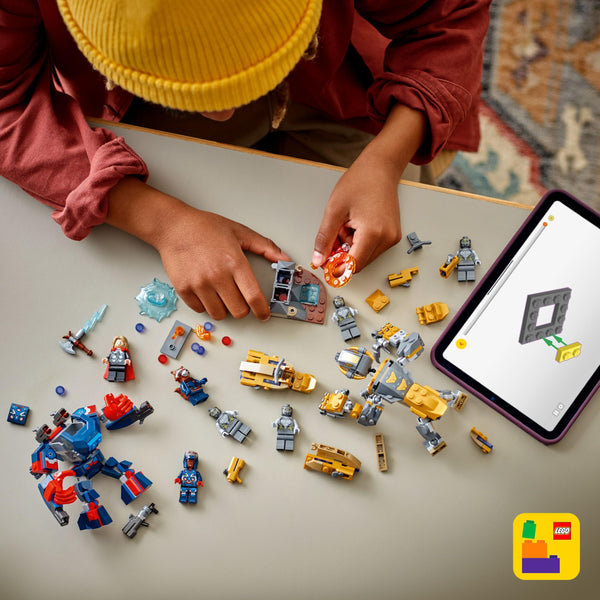 LEGO Marvel Avengers: Endgame Thor vs. Chitauri Building Toy - Pretend Playset W/ 7 Toy Minifigures for Boys & Girls, Ages 8+ - Super Hero Building Blocks for Kids - Gift Idea for Birthdays - 76322