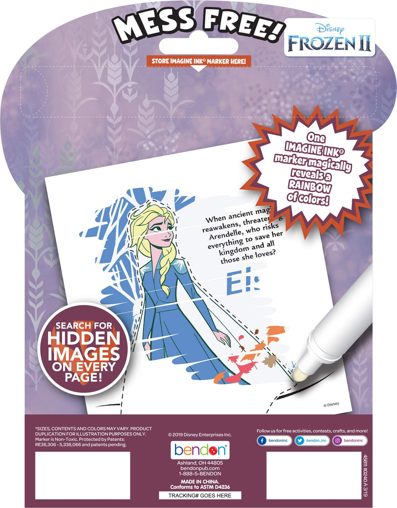 Disney Frozen 2 Anna and Elsa  Imagine Ink Magic Pictures and 1 Mess-Free Marker