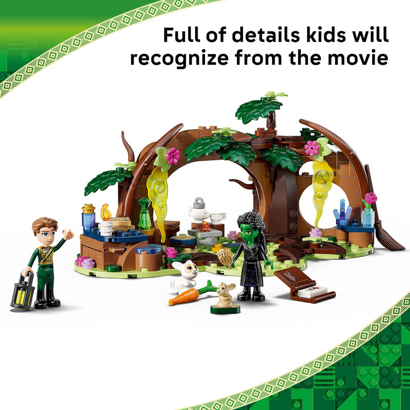 LEGO Wicked Elphaba’s Retreat Building Toy - Elphaba & Fiyero Toy Figures and Playset with Forest Friends - Pretend Play Building Blocks for Kids, Ages 7+