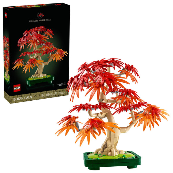 LEGO Botanicals Japanese Red Maple Bonsai Tree Building Kit for Adults 18+ - Unique Home Decor DIY for Room or Office