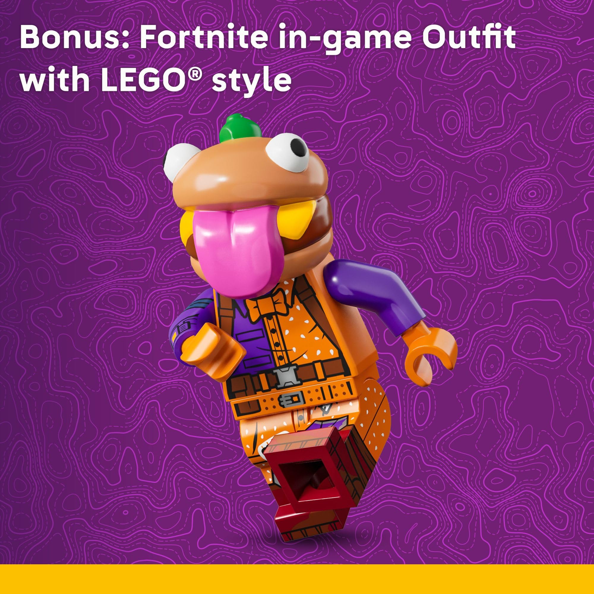 LEGO Fortnite Durrr Burger Restaurant Kids Toy - Video Game Building Set for Boys & Girls, Ages 10+ - Fortnight Minifigures Beach Boss, Grimy, and More -