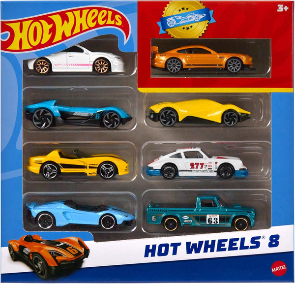 Hot Wheels Themed Multipacks of 8 Toy Cars,