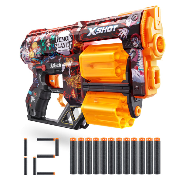 ZURU XSHOT Skins Dread with 12 Darts - Demon Slayer