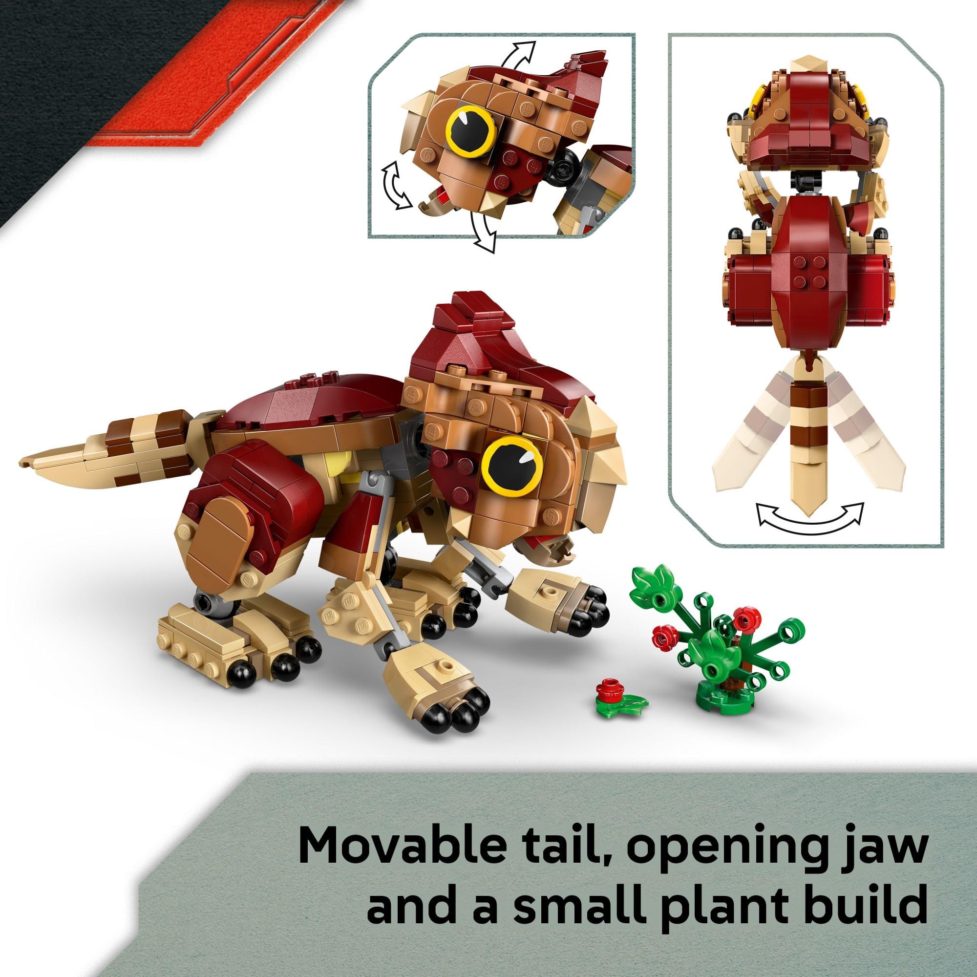 LEGO Jurassic World Baby Dinosaur Dolores: Aquilops Kids Toy - Educational and Learning Toy for Girls & Boys, Ages 7+ - Pretend Play Gift Idea for Birthdays - 76970