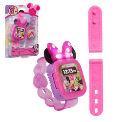 Disney Junior Minnie Mouse Play Smart Watch with Lights and Sounds, 3-Pieces, Pretend Play, Officially Licensed Kids Toys for Ages 3 Up