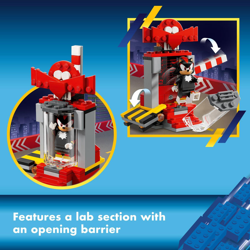 LEGO Sonic The Hedgehog Shadow The Hedgehog Escape Building Set, Motorcycle Toy, Video Game Character Figures, Sonic Toy for Kids, Gift for Gamers Ages 8 Plus, 76995