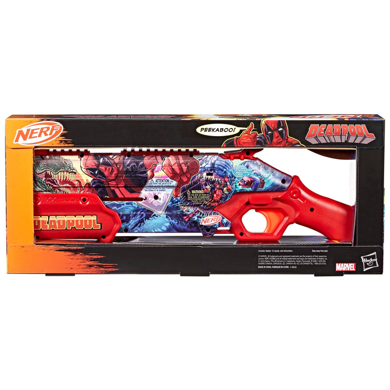 Nerf Marvel Deadpool Blaster, 16 Nerf Rival Accu-Rounds, Pump Action, Breech Load, Gifts for Teens, 14+