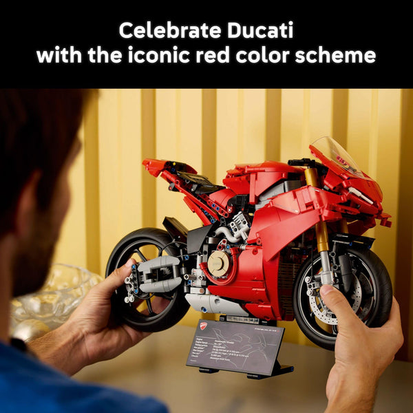 LEGO Technic Ducati Panigale V4 S Motorcycle Toy - Building Set for Adults, Men & Women, Ages 18+