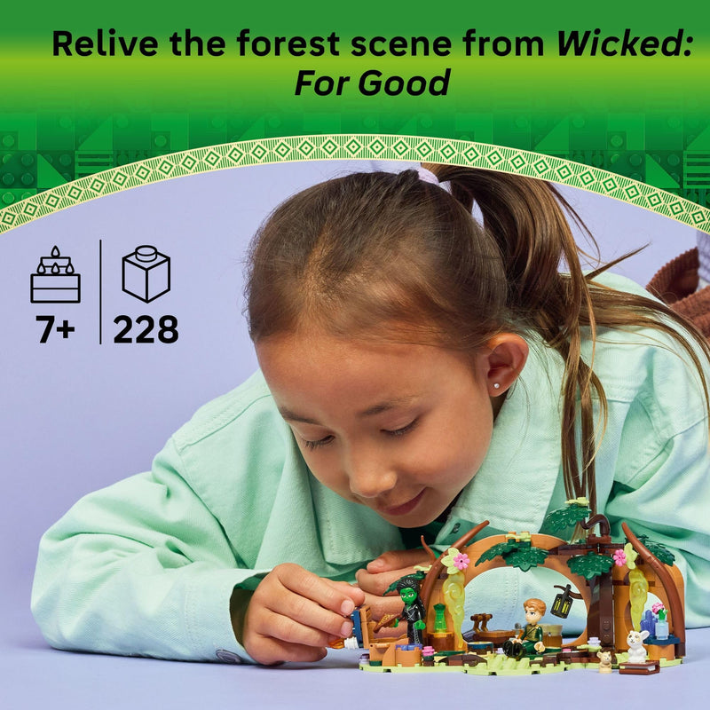 LEGO Wicked Elphaba’s Retreat Building Toy - Elphaba & Fiyero Toy Figures and Playset with Forest Friends - Pretend Play Building Blocks for Kids, Ages 7+