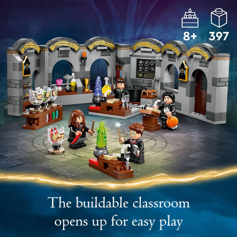 LEGO Harry Potter Hogwarts Castle: Potions Class Building Set, Harry Potter Toy for Boys & Girls, Age 8+ - Gift for Kids W/ 4 Minifigures - 76431