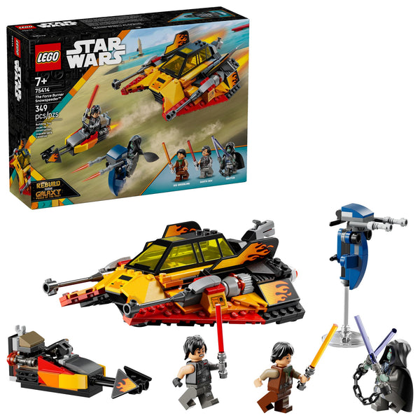 LEGO Star Wars: Rebuild The Galaxy The Force Burner Snowspeeder Building Toy - 2 in 1 Pretend Play Set W/ 3 Minifigures for Kids, Ages 7+ - Collectible Room Decor & Gift Idea for Boys & Girls