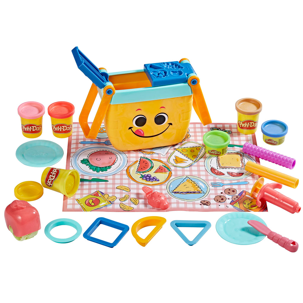 Play-Doh Picnic Shapes Starter Set, Preschool Toys for Year Old